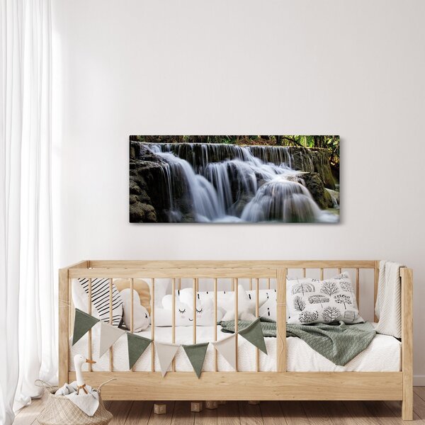 Slika vodopada u džungli (120x50 cm)