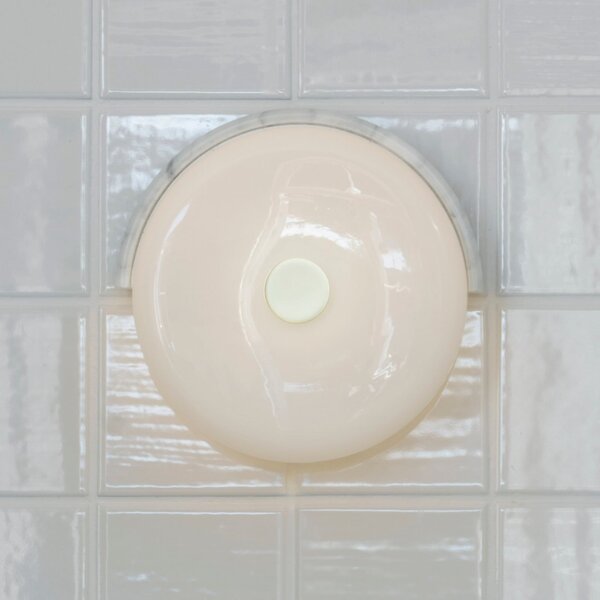 DESIGN BY US Trip LED zidna svjetiljka, Carrara/bijela, mramor, staklo, 2.700 K, Dnevni boravak/blagovaonica, Kamen