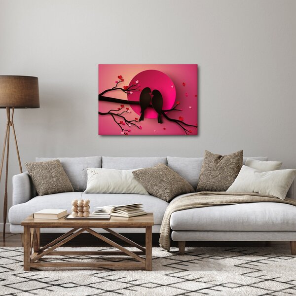 Slika - Zaljubljene ptice (70x50 cm)
