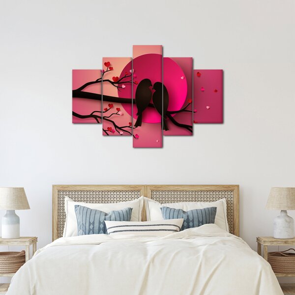 Slika - Zaljubljene ptice (150x105 cm)
