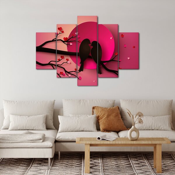 Slika - Zaljubljene ptice (150x105 cm)
