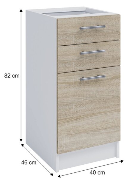 Zondo.hr Donji kuhinjski ormarić S40SZ2 Flor. 1014748