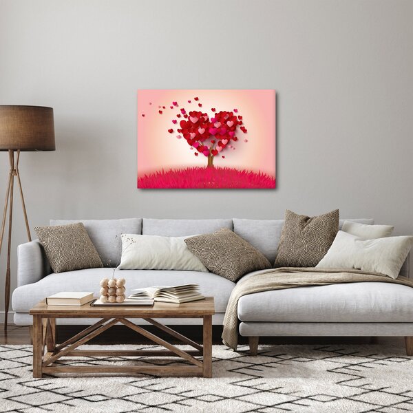 Slika stabla u obliku srca (70x50 cm)