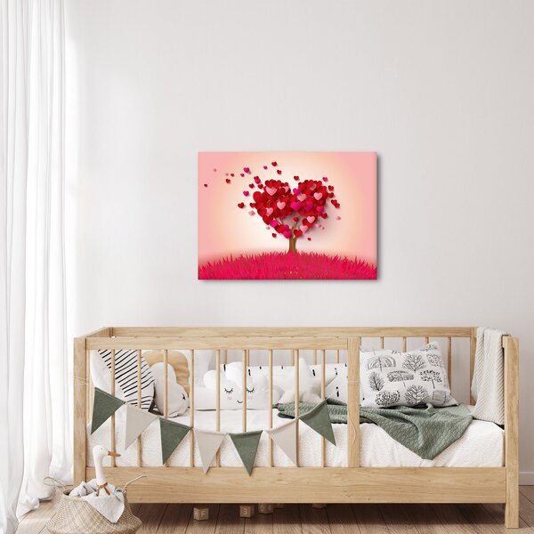 Slika stabla u obliku srca (70x50 cm)