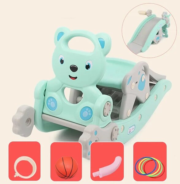 Rockyslide™ 5-u-1 Tobogan Za Malu Djecu Koji Se Ljulja, Zelena