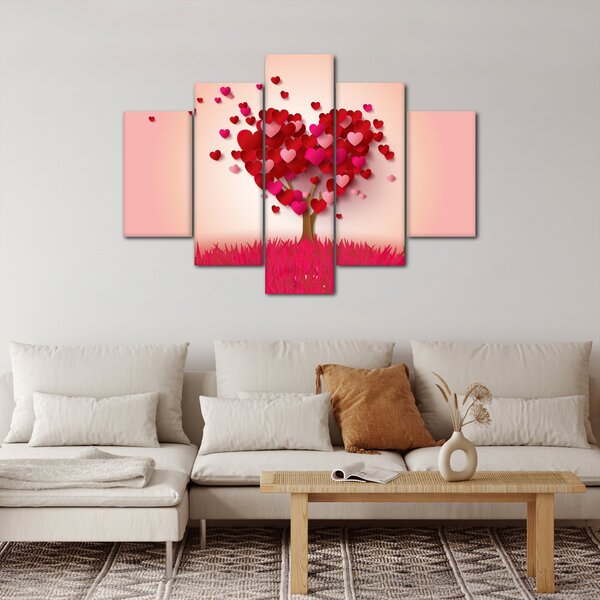 Slika stabla u obliku srca (150x105 cm)