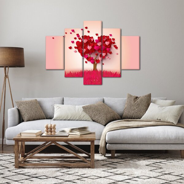 Slika stabla u obliku srca (150x105 cm)