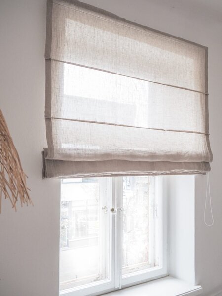 Rimska zavjesa šir. 100 cm Linen Muslin 2 boje