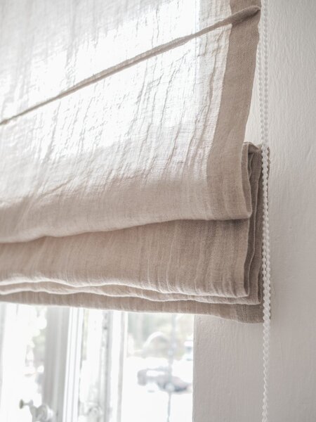 Rimska zavjesa šir. 100 cm Linen Muslin 2 boje