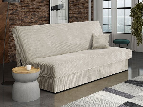 Sofa na razvlačenje Tedrona Mini (krem) (s prostorom za odlaganje)
