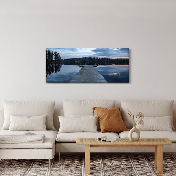 Slika - Molo na jezeru (120x50 cm)
