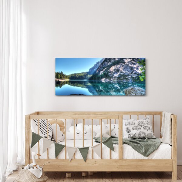 Slika planinskog jezera (120x50 cm)
