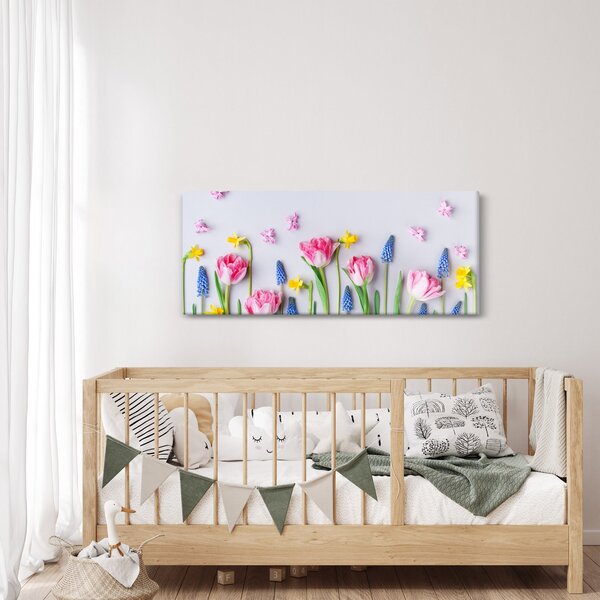 Slika proljetnog cvijeća (120x50 cm)