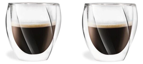Šalice u setu 2 kom za cappuccino/s dvostrukom stijenkom 250 ml Cristallo – Vialli Design