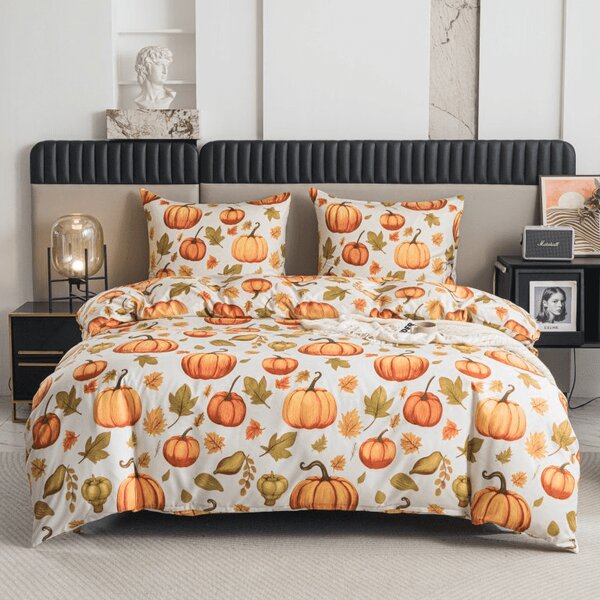 Posteljina od mikrovlakana AUTUMN PUMPKINS šarena Dimenzije posteljine: 70 x 90 cm | 140 x 200 cm