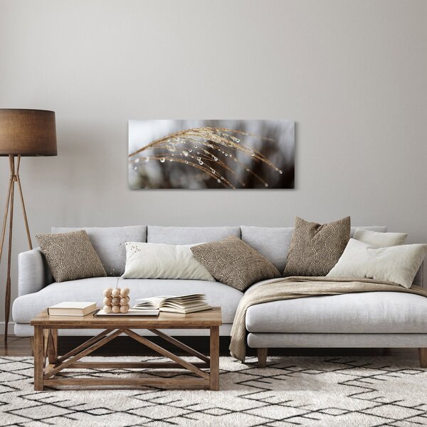 Slika kapljica na biljci (120x50 cm)