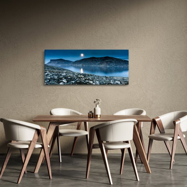 Slika noćnog krajolika, Island (120x50 cm)