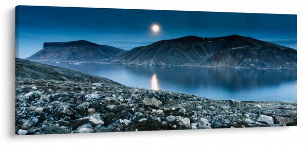 Slika noćnog krajolika, Island (120x50 cm)