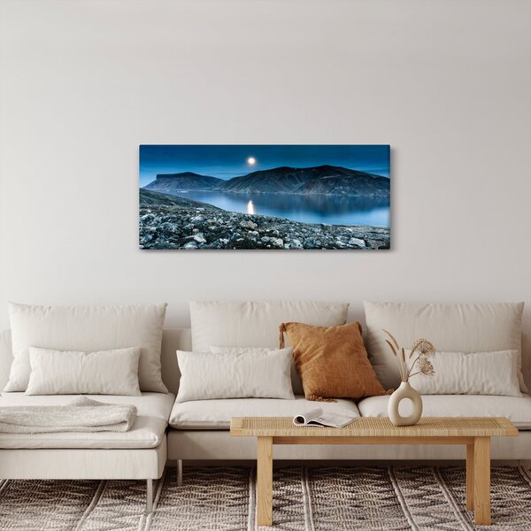 Slika noćnog krajolika, Island (120x50 cm)