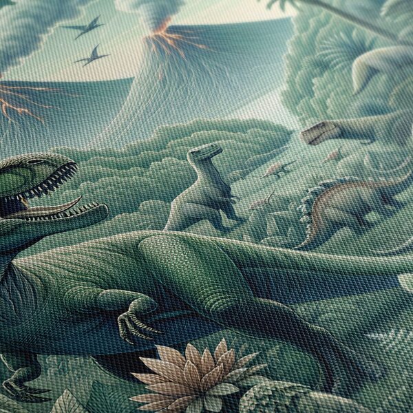 Slika prapovijesni svijet dinosaura u džungli