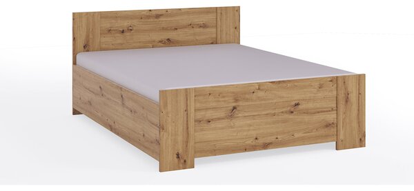 Bračni krevet 160 cm Bonaparte P (hrast artisan) (s podnicom)
