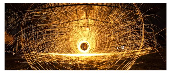 Slika svijetlećeg diska (120x50 cm)