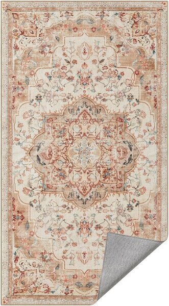 Neklizajući tepih 80x150cm tradicionalnog vintage stila, cappuccino bež boje