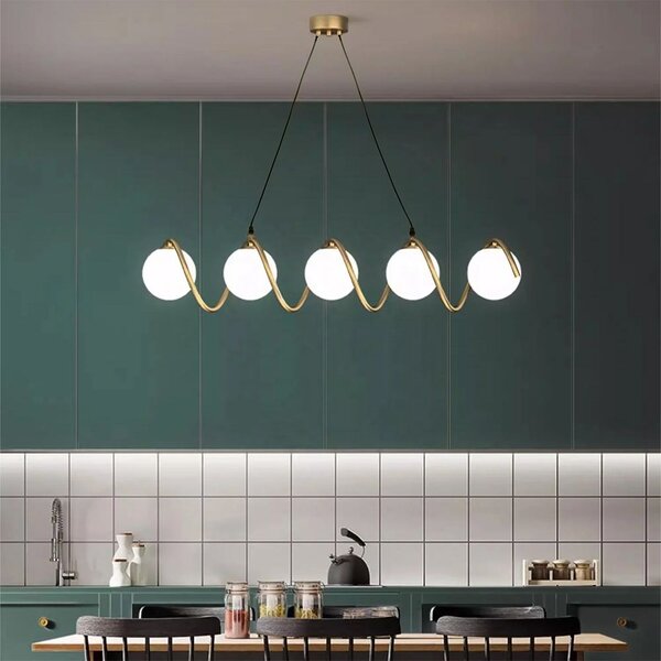 Lampa Viseća APP1780-5CP Gold