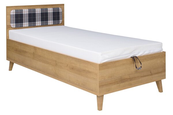 Jednostruki krevet 90 cm Mimone P (hrast zlatni) (s podnicom)