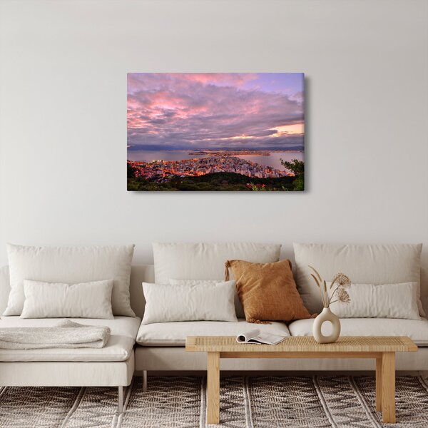 Slika - Sumrak nad gradom (90x60 cm)