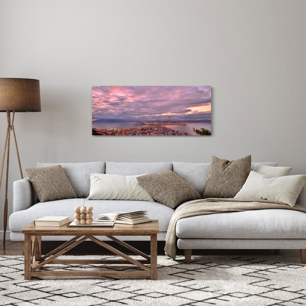 Slika - Sumrak nad gradom (120x50 cm)