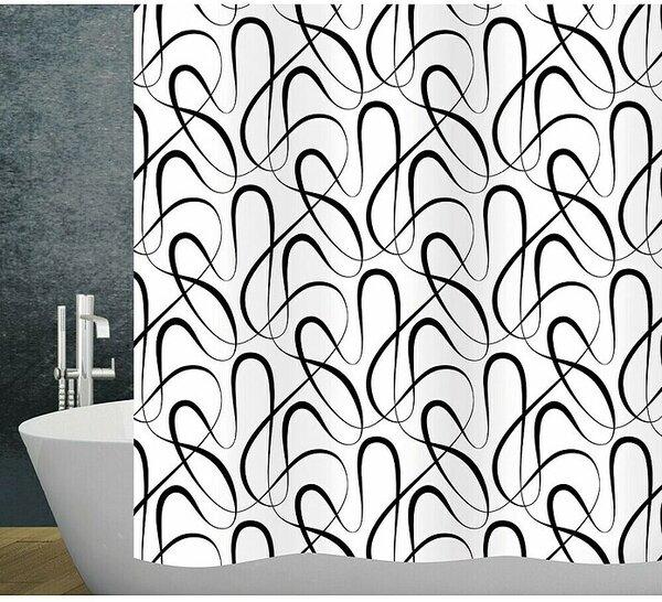 Diaqua Zavjesa za tuš Swing (Š x V: 180 x 200 cm, Plastika)
