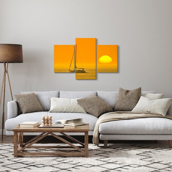 Slika - Čamac usred mora (90x60 cm)