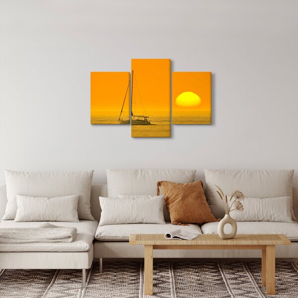 Slika - Čamac usred mora (90x60 cm)