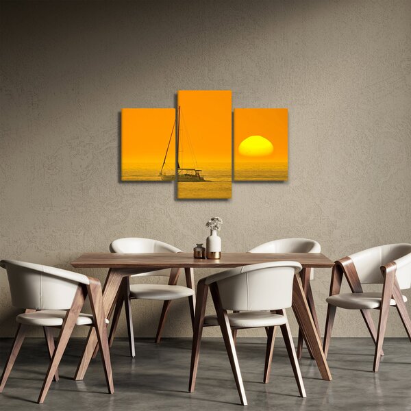 Slika - Čamac usred mora (90x60 cm)