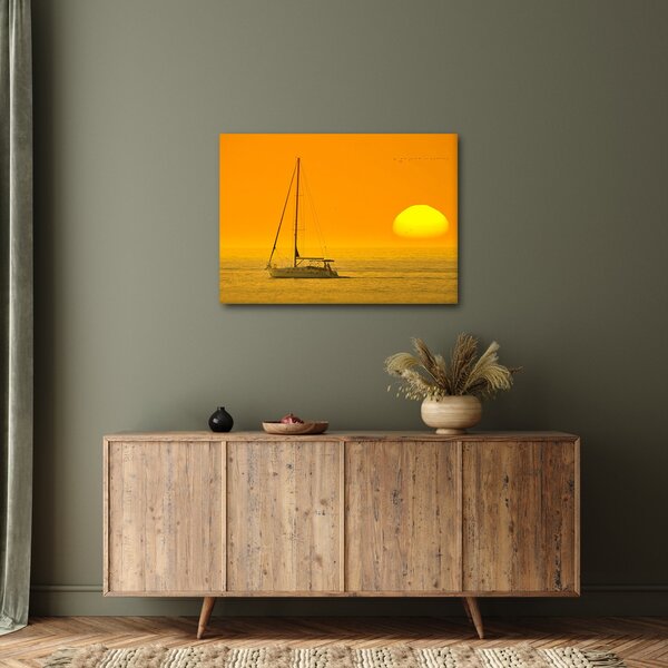 Slika - Čamac usred mora (70x50 cm)