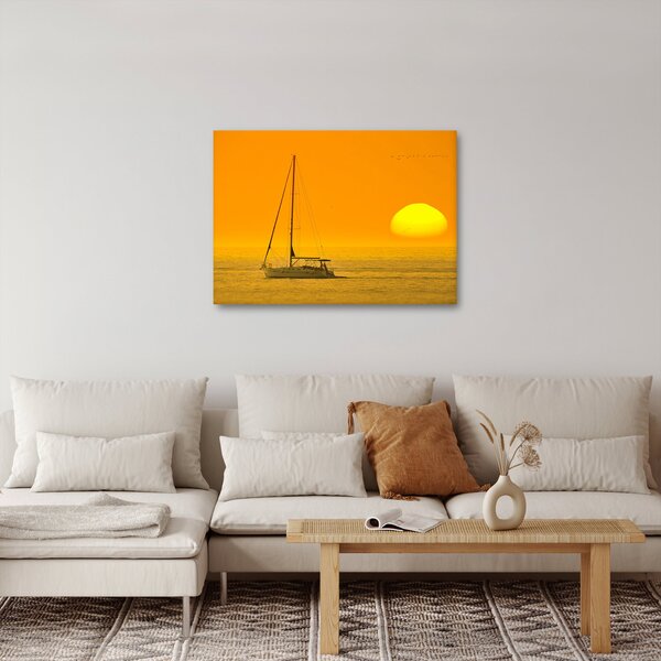 Slika - Čamac usred mora (70x50 cm)