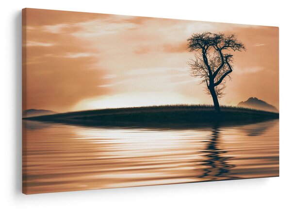 Slika drveta na otoku (90x60 cm)