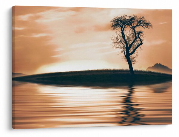 Slika drveta na otoku (70x50 cm)