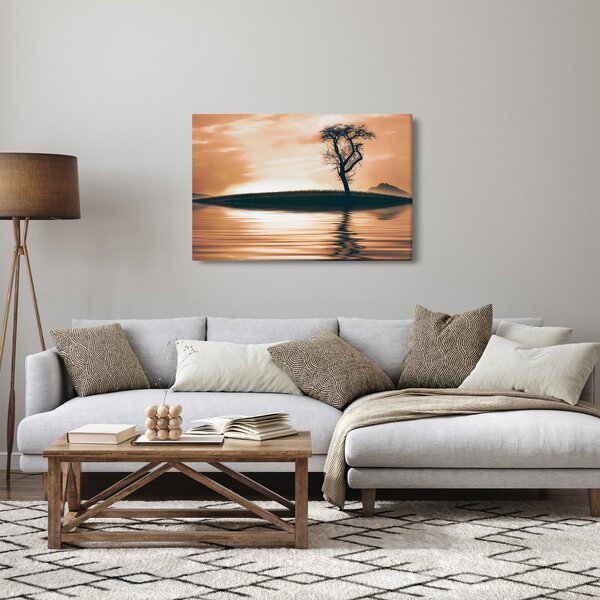 Slika drveta na otoku (90x60 cm)