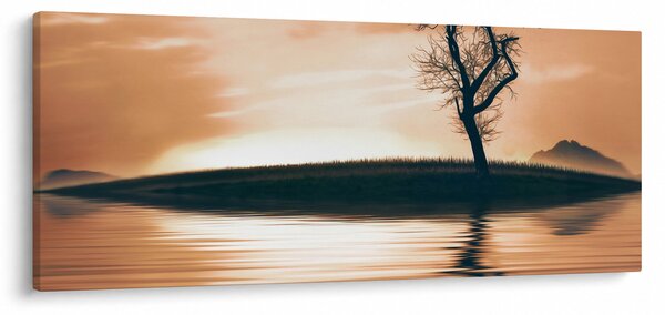 Slika drveta na otoku (120x50 cm)