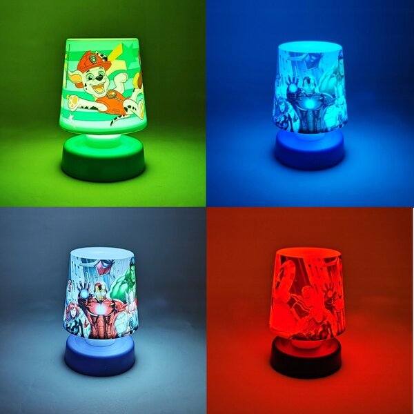 LED dječja noćna svjetiljka AVENGERS 11 cm plava