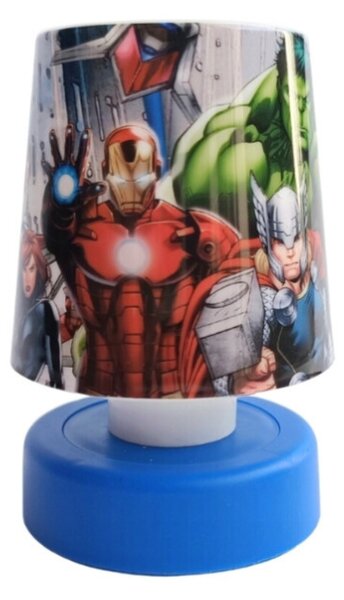 LED dječja noćna svjetiljka AVENGERS 11 cm plava