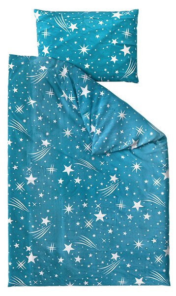 Flanelinska posteljina NIGHT SKY tirkizna Dimenzije posteljine: 70 x 90 cm | 140 x 200 cm