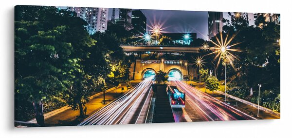 Slika noćnog grada (120x50 cm)