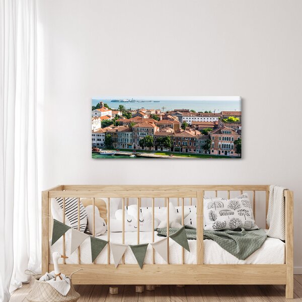 Slika - Zračna snimka grada (120x50 cm)