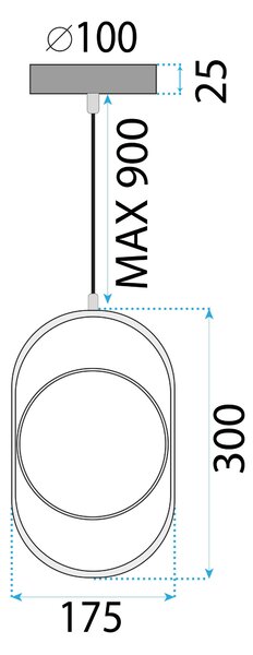 LED svijetiljka APP1554-CP Black