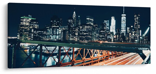 Slika noćnog grada (120x50 cm)