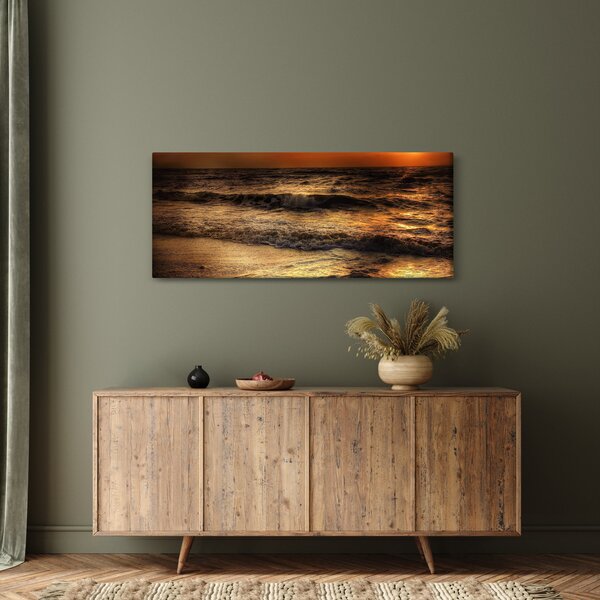 Slika - Valovi uz obalu (120x50 cm)