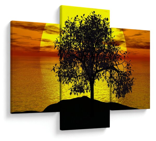 Slika siluete stabla (90x60 cm)